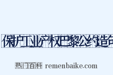 保护工业产权巴黎公约造句是什么意思的图片